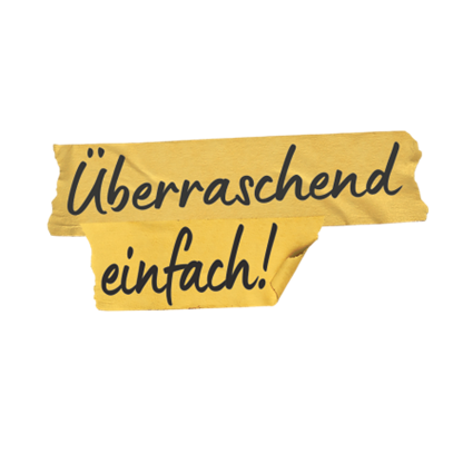 überraschend einfach