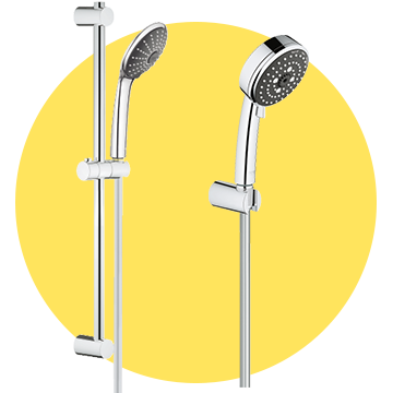 Shower rails wall holders